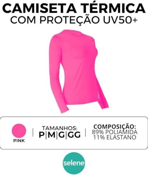 Imagem de Camiseta Unissex Blusa Proteção Solar Feminina Fitness Uv50+