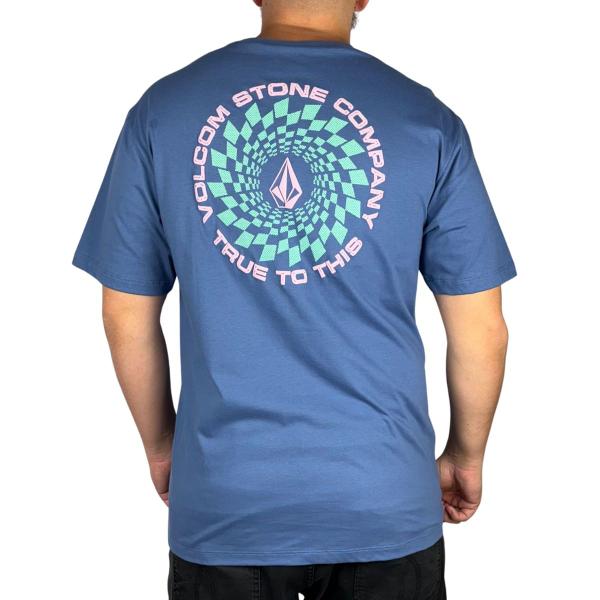 Imagem de Camiseta Volcom Rabbit Hole Plus Size Azul Escuro