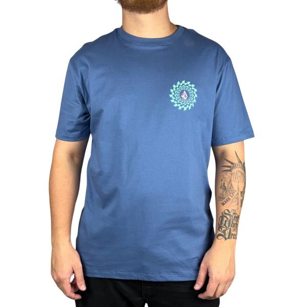 Imagem de Camiseta Volcom Rabbit Hole Plus Size Azul Escuro