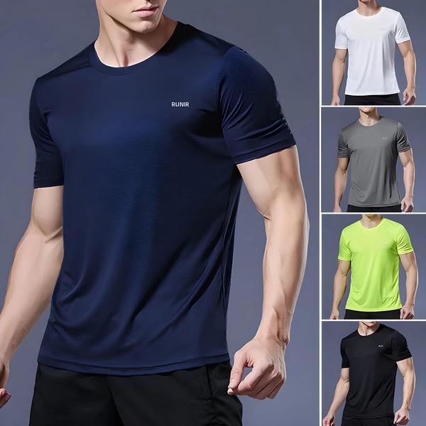 Imagem de Camisetas de Compressão Masculinas para Corrida - Secagem Rápida