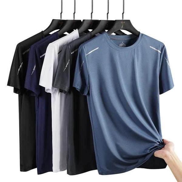 Imagem de Camisetas Masculinas de Secagem Rápida para Corrida - Respiráveis e Elásticas