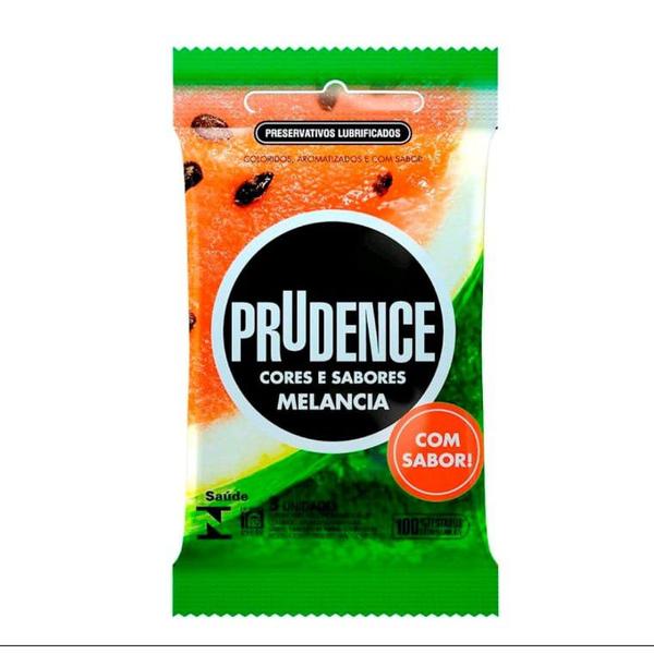 Imagem de Camisinha Preservativo Prudence Cores Sabores Pacote com 3