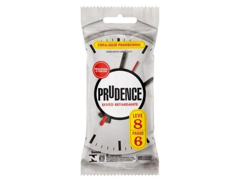 Imagem de Camisinha Prudence Efeito Retardante Com 8 Preservativos