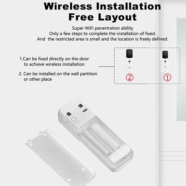 Imagem de Campainha de vídeo WiFi 1080P ao ar livre, inteligente, sem 