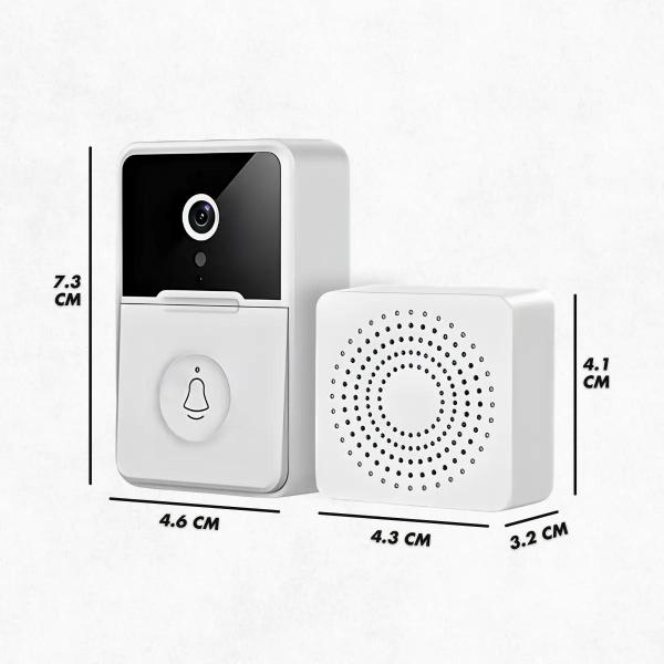 Imagem de Campainha e Interfone Com Câmera e Áudio Sem Fio Inteligente