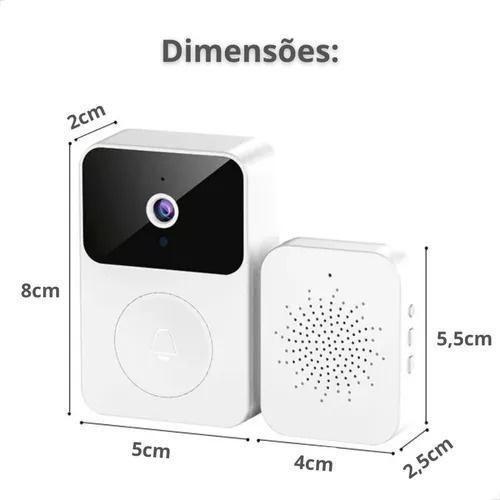 Imagem de Campainha Inteligente Câmera E Áudio Wi-Fi: Vigilância E