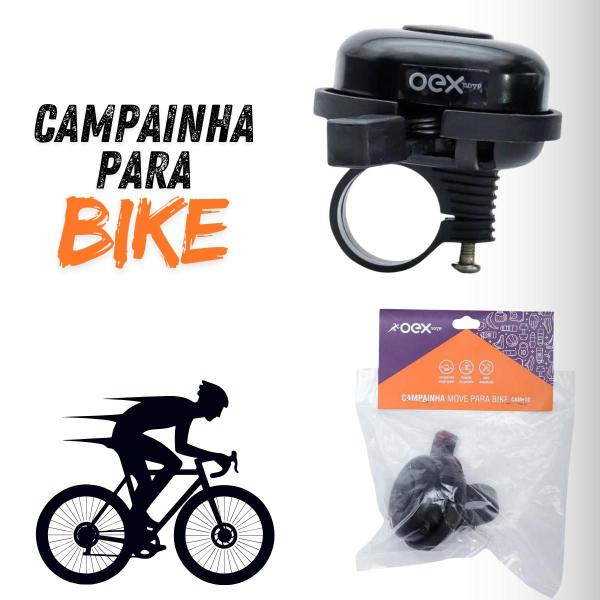 Imagem de Campainha Move tradicional Preto Para bicicleta Cam10 