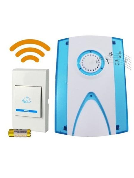Imagem de Campainha Residencial Sem Fio C/ Botão Wireless Doorbell - 32 TOQUES Branco(白色)-Tamanho Único(均码)