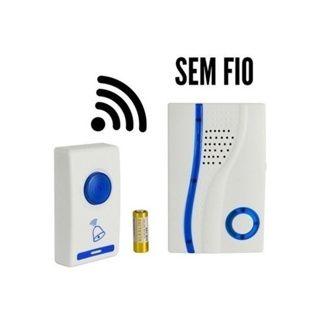 Imagem de Campainha Residencial Sem Fio C/ Botão Wireless Doorbell - 32 TOQUES Branco(白色)-Tamanho Único(均码)