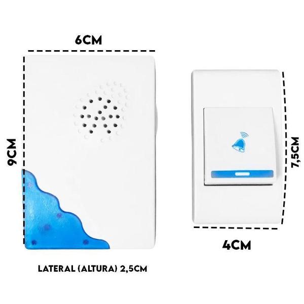 Imagem de Campainha S/Fio 32 Toques Wireless Longo Alcance ul