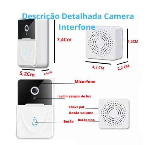 Imagem de Campainha Sem Fio Câmera De Vídeo Wifi Audio Inteligente M9