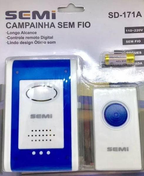 Imagem de Campainha Sem fio Semi SD-171A 32 Toques Bivolt