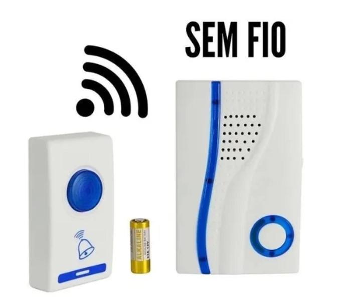 Imagem de Campainha Sem fio Wireless 100 Metros Casa Escritório Comercio + De 30 Toques