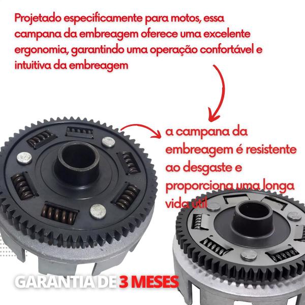 Imagem de Campana Embreagem Cbx 250 Twister Tornado 250 2001 Até 2008