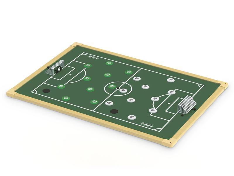 Imagem de Campo de futebol de botão grande para mesa 60 X 90 cm estrelão 2 jogos de botão