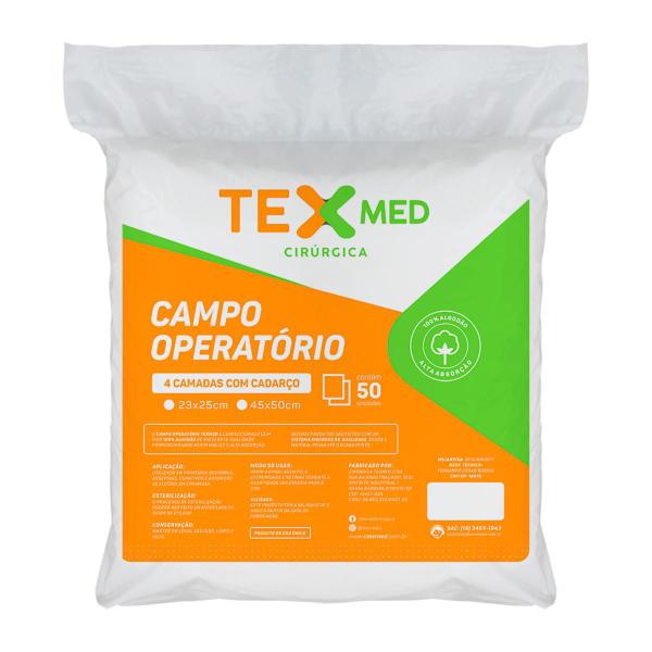 Imagem de Campo Operatório TEXMED 18gr S/RX 45cm X 50cm 50 Unidades