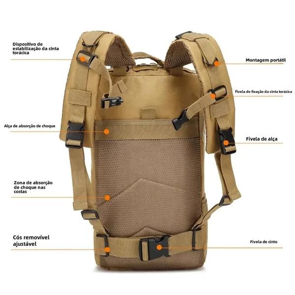 Imagem de Camuflagem Tático Mochila Náilon Esportes Ao Ar Livre Viagem Caça Pesca Caminhadas Saco 3p