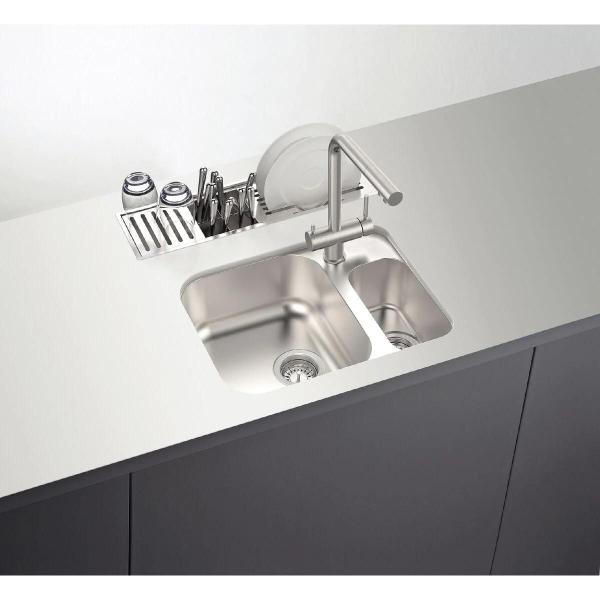 Imagem de Canal Organizador em Aço Inox Tramontina para Sobrepor com Acabamento Scotch Brite 60x18 cm