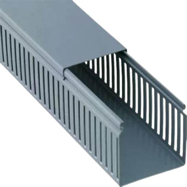 Imagem de Canaleta Recorte Fechado Cinza 50x80mm 2 Metros - Elesys 