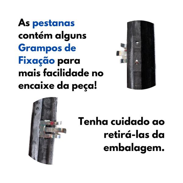 Imagem de Canaletas para vidros dianteiros com pestanas - Chevrolet D20/40/60 - 1985 a 1997