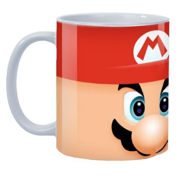 Imagem de canca de porcelana do mario bros