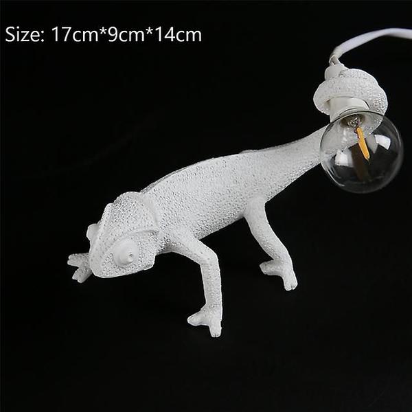 Imagem de Candeeiro de mesa com luz noturna LED Resin Animal Chameleon Lizard