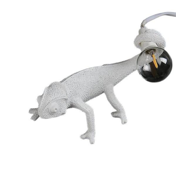 Imagem de Candeeiro de mesa com luz noturna LED Resin Animal Chameleon Lizard