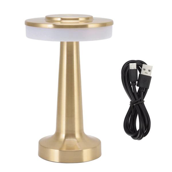 Imagem de Candeeiro de mesa LED portátil GOWENIC Lâmpada de mesa vintage moderna