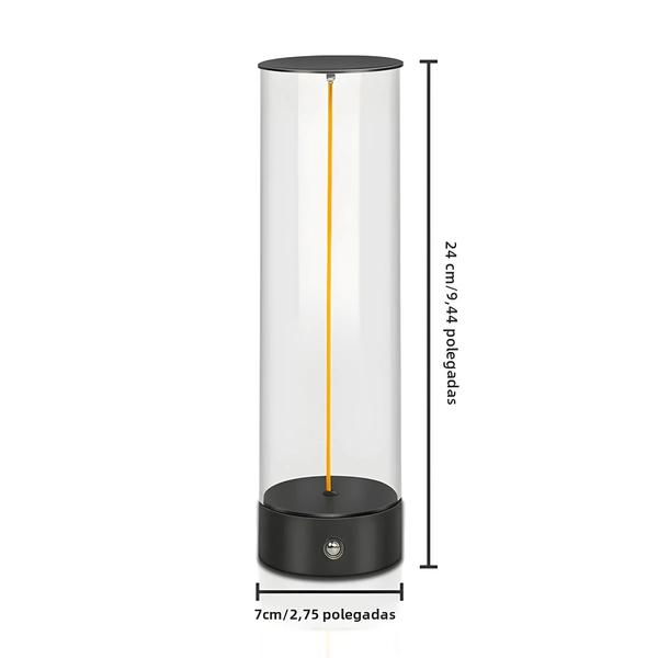 Imagem de Candeeiro de Mesa LED Sem Fio Recarregável - Sensor de Toque Magnético e Luz Regulável