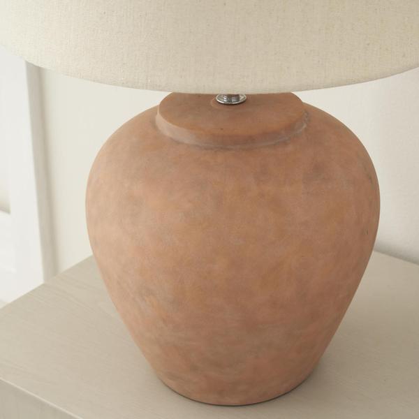 Imagem de Candeeiro de mesa Nourison Rustic Terracotta Ceramic Pot 20cm