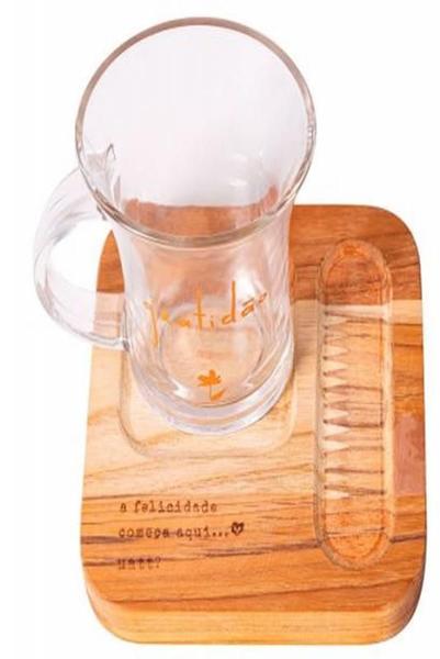 Imagem de Caneca 210Ml Com Base De Madeira Naturals 35112