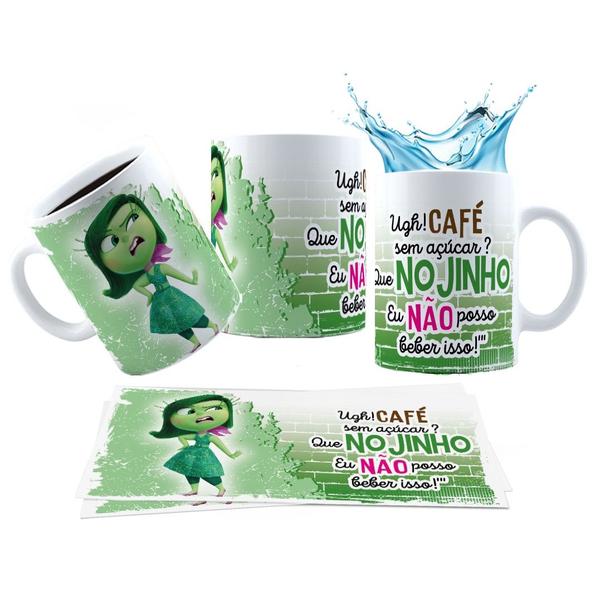 Imagem de Caneca 325ml Divertidamente Café Alegria Ansiedade Tristeza