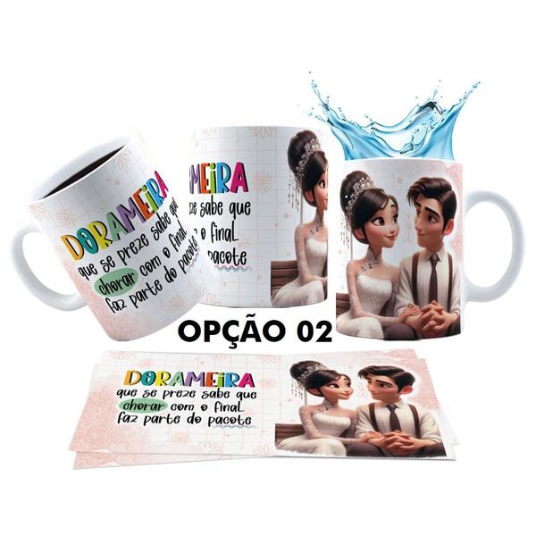 Imagem de Caneca 325ml Dorama Dorameira Currículo da Dorameira K-Drama