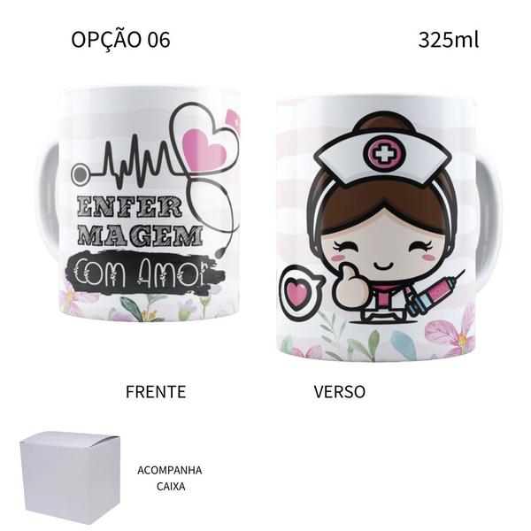 Imagem de Caneca 325ml Enfermaria Enfermeira Enfermeiro