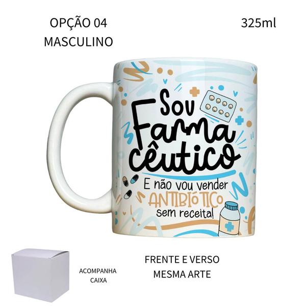 Imagem de Caneca 325ml Flork Farmácia Farmacêutico Farmacêutica