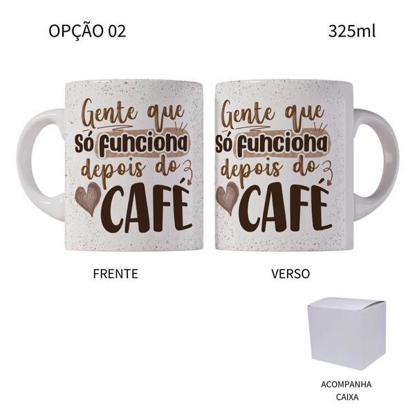 Imagem de Caneca 325ML Flork gente que só funciona depois do café