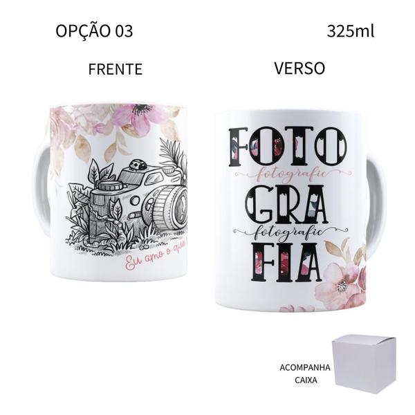 Imagem de Caneca 325ml Profissões Fotografia Fotógrafo Fotógrafa