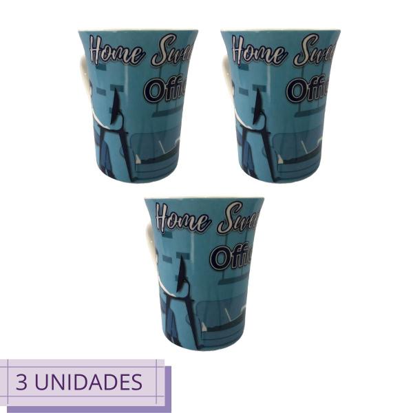 Imagem de Caneca 340ml Café com Leite Chá 3 und Home Office Achocolatado