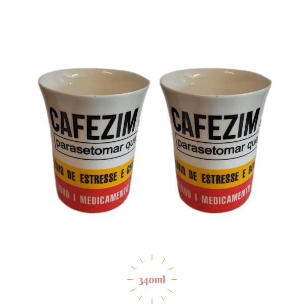 Imagem de Caneca 340ml Leite Morno Café Chá 2 und Cafezim