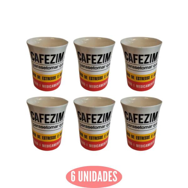 Imagem de Caneca 340ml Leite Morno Café Chá 6 und Cafezim