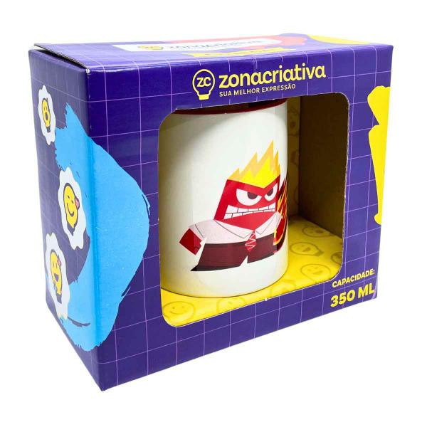 Imagem de Caneca 350mL Divertidamente Original Disney  Zona Criativa  Linha Pop Xícara Em Cerâmica