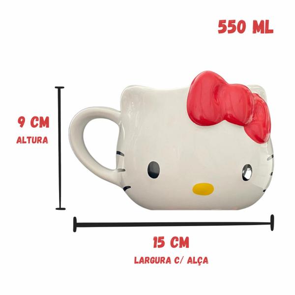 Imagem de Caneca 3D Hello Kitty Ornamento Decoração Zona Criativa