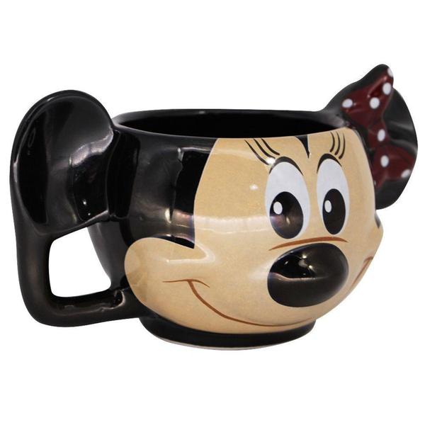 Imagem de Caneca 3d Minnie Mouse Rosto Porcelana 300ML Oficial Disney - Zona Criativa