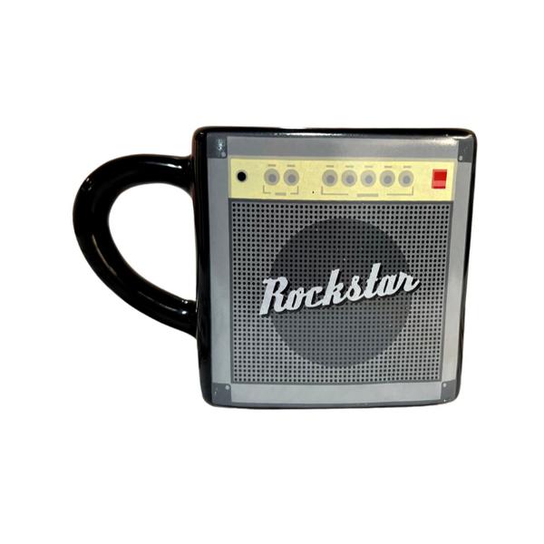 Imagem de Caneca 3D Quadrada 380Ml Preto Rockstar Cerâmica