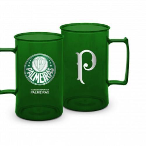 Imagem de Caneca Acrílica 400ml - Palmeiras  12cm Altura, 8cm Diam.