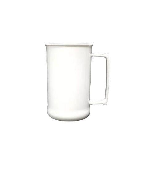 Imagem de Caneca Acrílica Chopp Branca 300ml - 10 Unidades