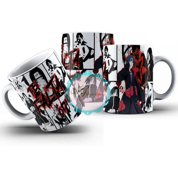 Imagem de Caneca Akatsuki Itachi Uchiha Naruto Te Falta Ódio