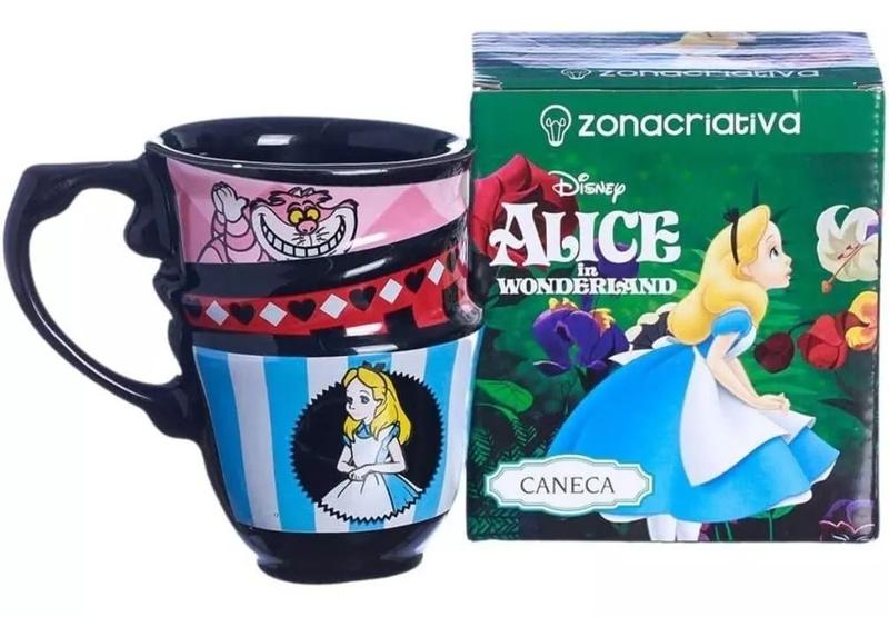 Imagem de Caneca Alice Hora Do Chá 250ml Porcelana