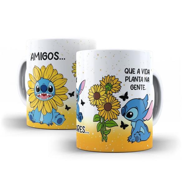 Imagem de Caneca Amigos São Flores Que A Vida Planta Na Gente