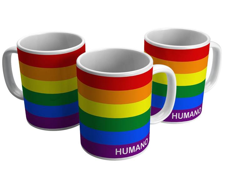 Imagem de Caneca arco-íris lgbt humano como você presente orgulho